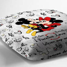 Load image into Gallery viewer, Personalized Mouse Couple Throw Pillow Custom Name Gift for Couples
