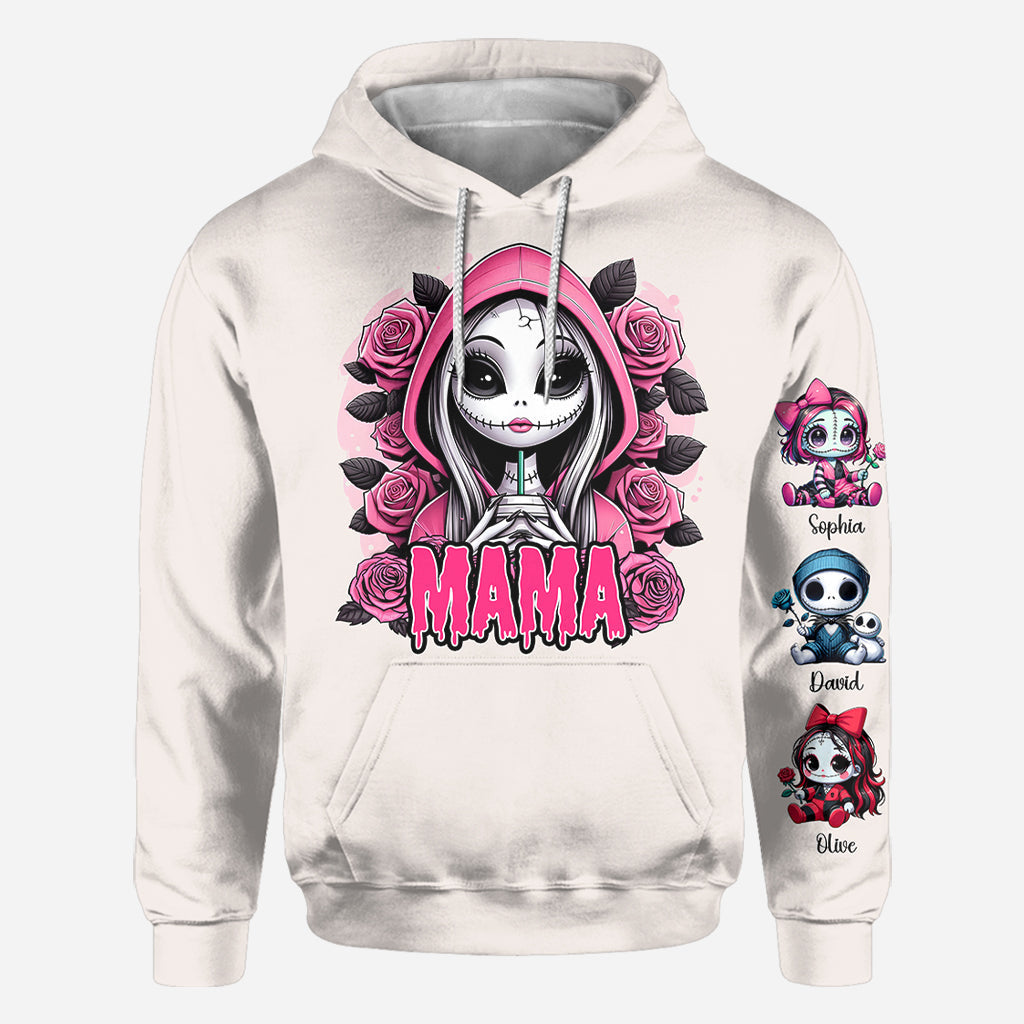 Personalized Mama of Nightmares All Over Shirt for Mom | Halloween Gift