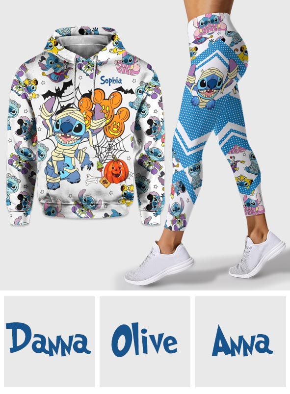 Personalized Ohana Hoodie and Leggings Set for Kids | Custom Name