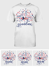 Load image into Gallery viewer, Personalized Firework Mouse T-shirt &amp; Hoodie for Family | 4th of July Gift
