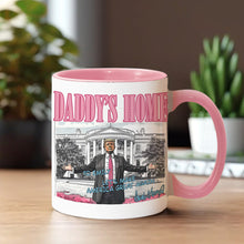 Load image into Gallery viewer, Personalized Two-Tone Accent Mug Custom Name Gift for Dad
