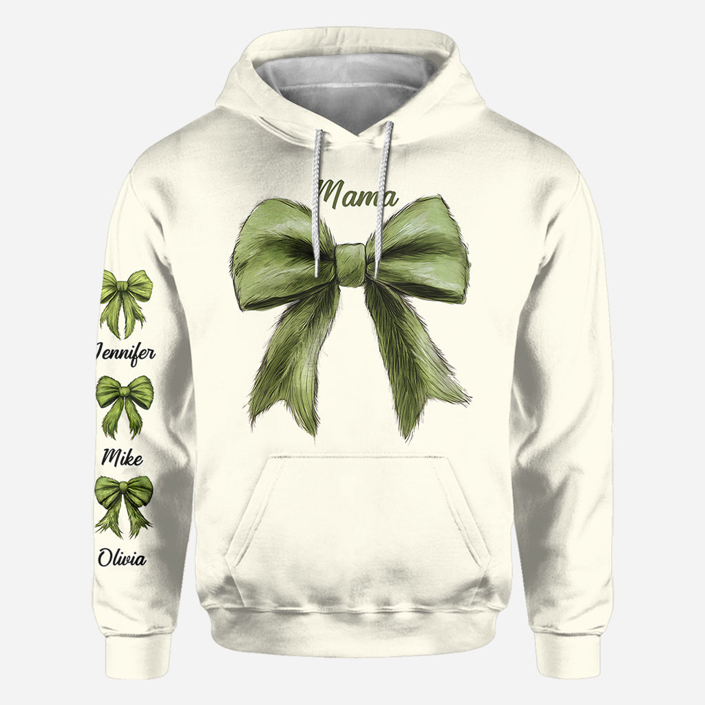 Personalized Mama Christmas All Over Shirt Custom Family Gift