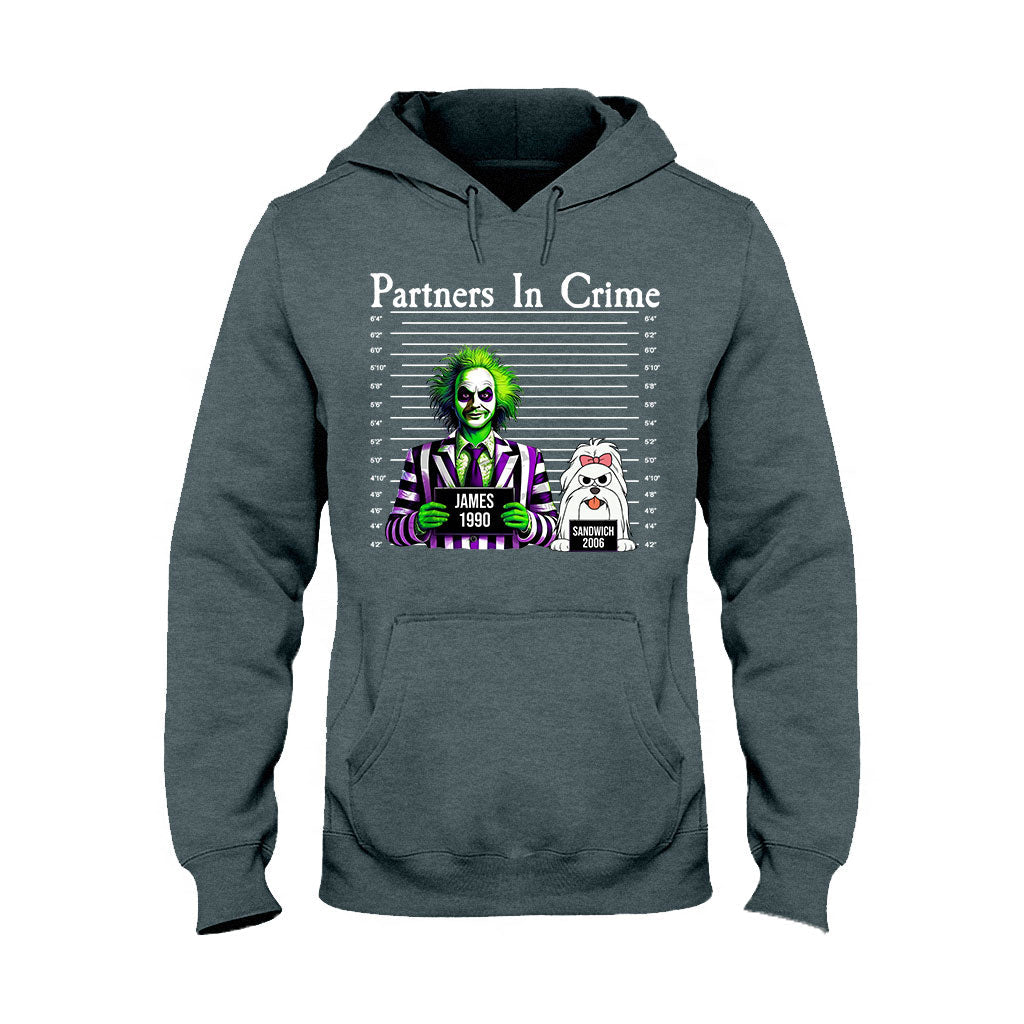 Personalized Partners In Crime T-shirt & Hoodie for Mom/Dad