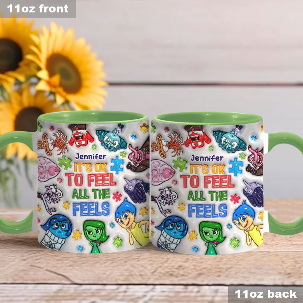 Personalized Autism Awareness Accent Mug for Kids | Custom Name Gift