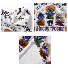 Load image into Gallery viewer, Personalized Halloween Blanket Hoodie Custom Name Soft and Cozy
