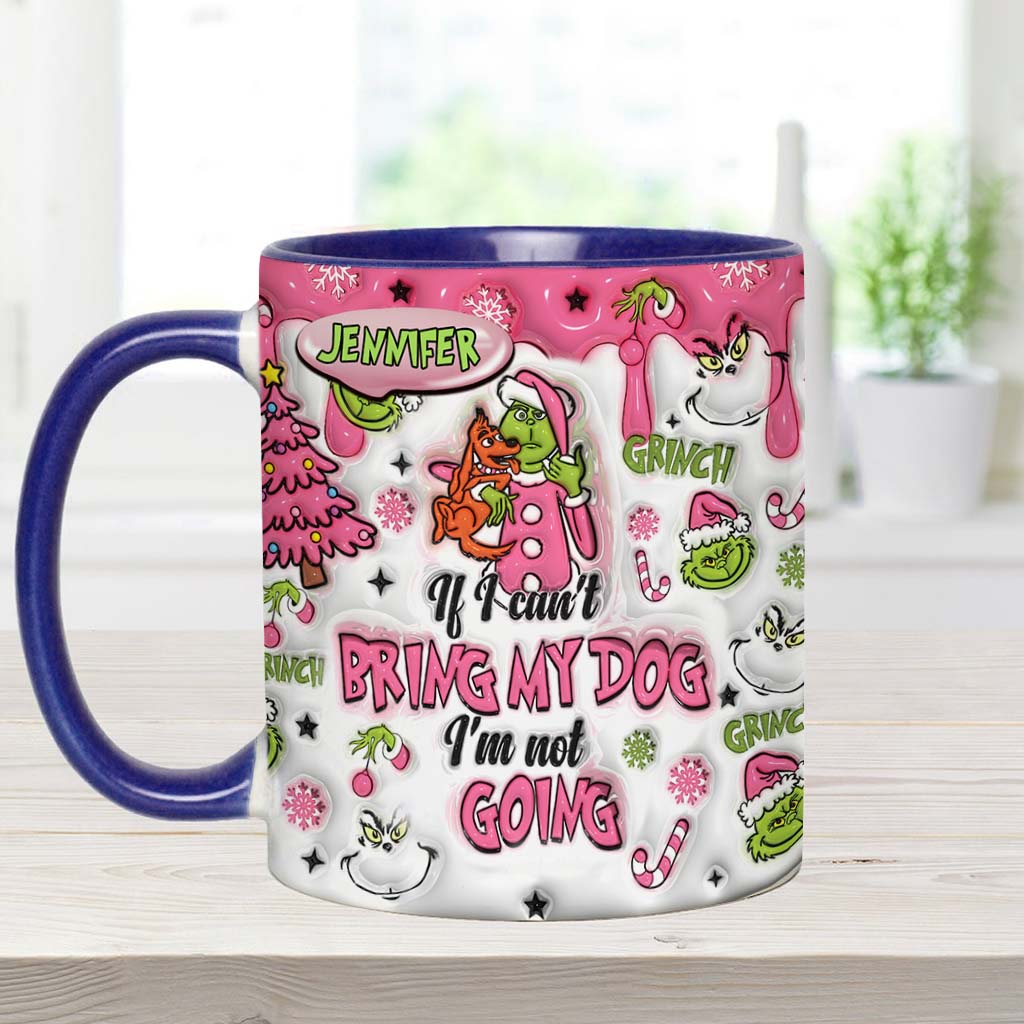 Personalized Grinch Accent Mug Custom Name Gift for Dog Lovers