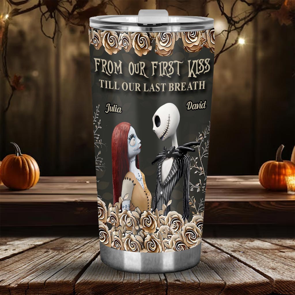 Personalized Nightmare Tumbler Custom Name Gift for Couples