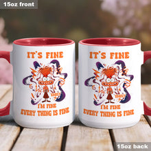 Load image into Gallery viewer, Personalized Accent Mug Cute Anxiety Design Gift for Graduation
