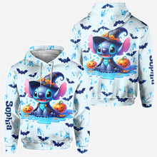 Load image into Gallery viewer, Personalized Halloween Ohana All Over Shirt Gift for Family
