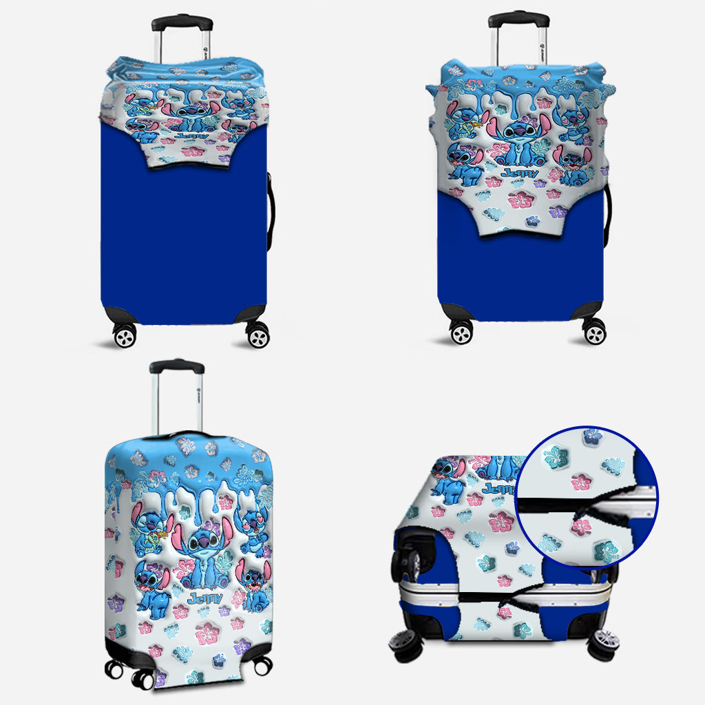 Personalized Ohana Luggage Cover Custom Name Travel Gift