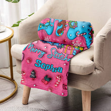Load image into Gallery viewer, Personalized Ohana Blanket Custom Name Christmas Gift
