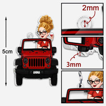Load image into Gallery viewer, Personalized Acrylic Car Keychain Custom Name Gift for Her
