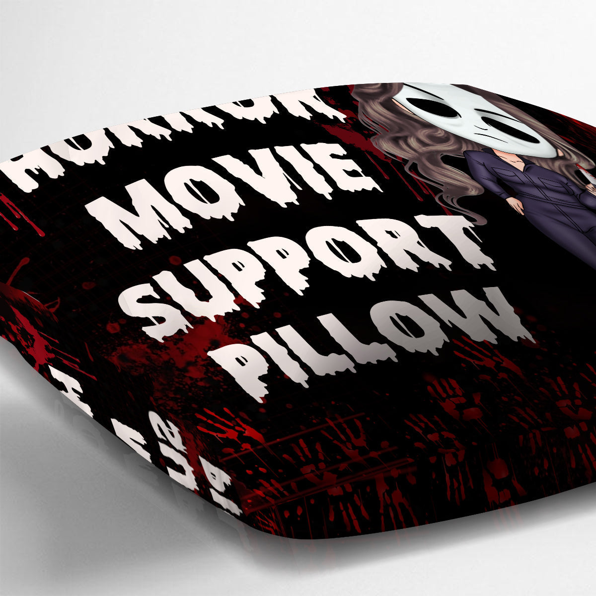 Personalized Horror Movie Support Pillow Custom Name Gift
