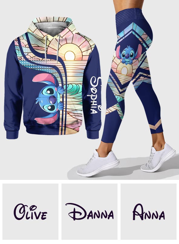 Personalized Ohana Hoodie and Leggings Custom Name Gift for Kids