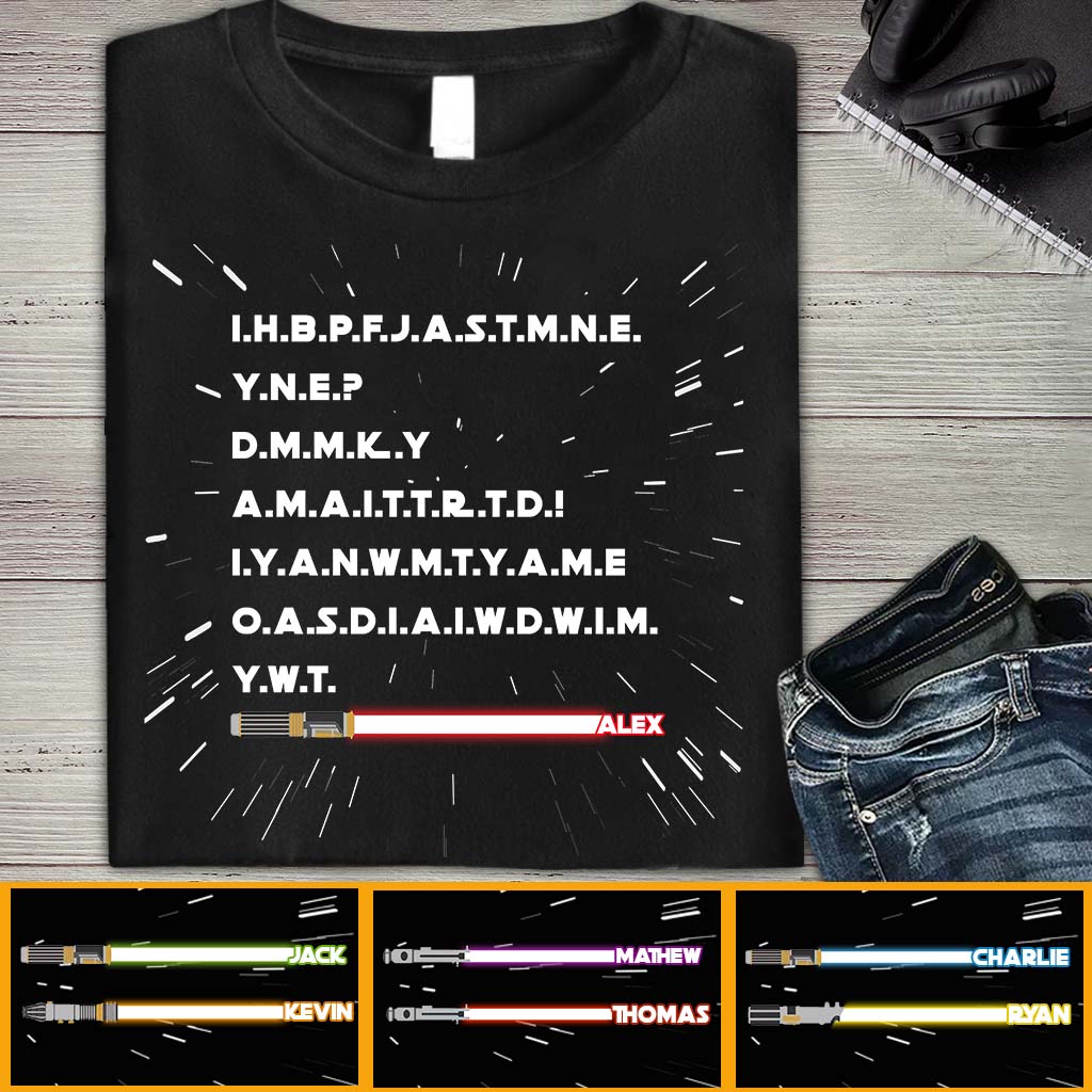 Personalized Star Wars Force T-shirt Hoodie Gift for Fans