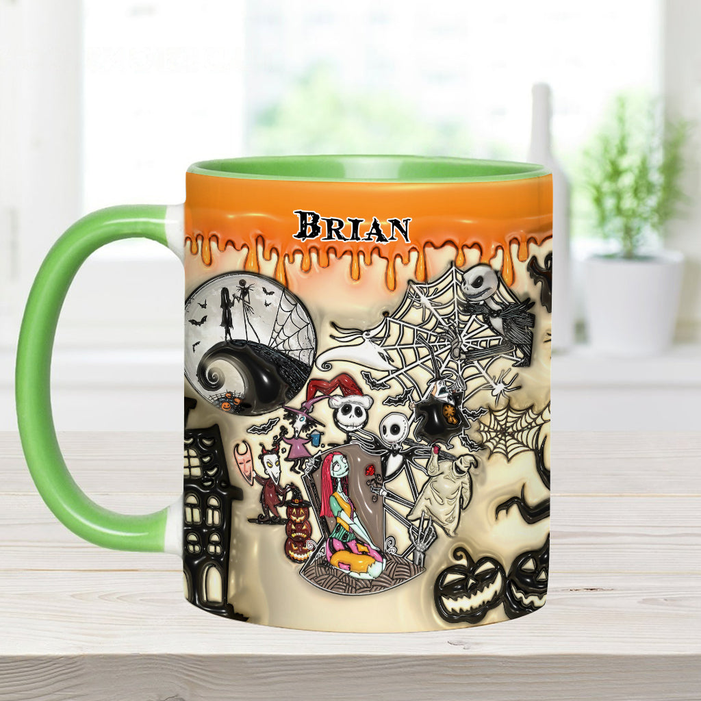 Personalized Halloween Accent Mug Custom Name Gift Idea