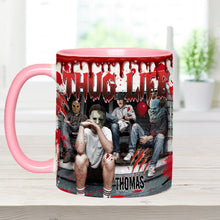 Load image into Gallery viewer, Personalized Thug Life Accent Mug Custom Name Gift for Halloween
