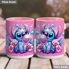 Load image into Gallery viewer, Personalized Pink Accent Mug Custom Name Gift for Birthday
