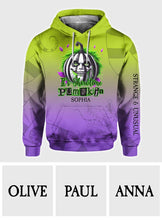 Load image into Gallery viewer, Personalized Halloween Pumpkin All Over Shirt Custom Name Gift
