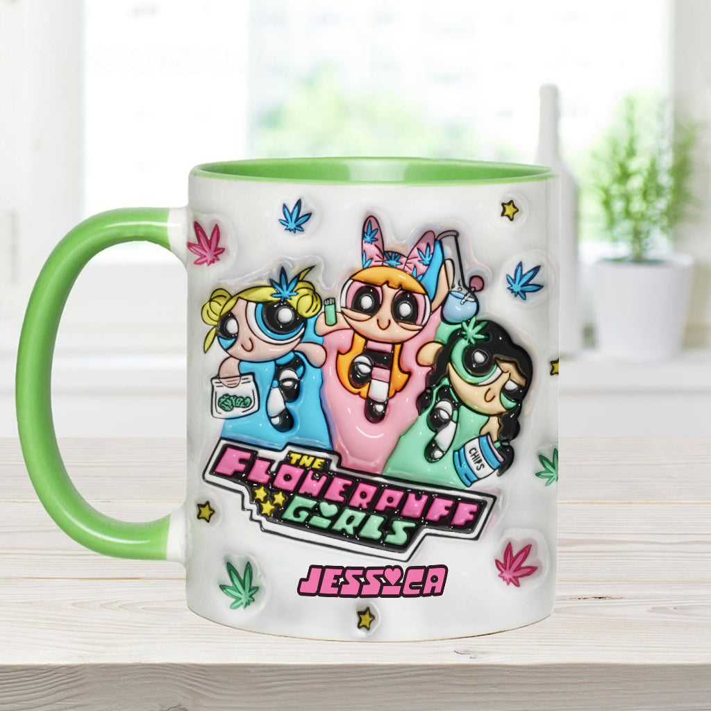Personalized Weed Accent Mug Custom Name Gift for Her