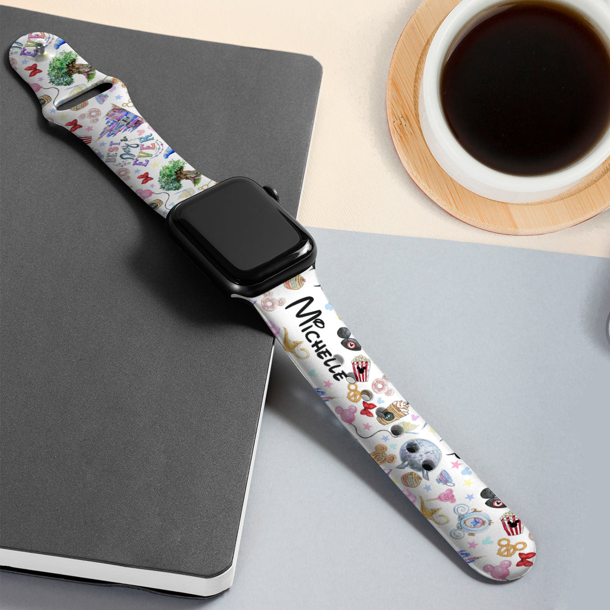 Personalized Mouse Ears Apple Watch Band Custom Name Gift