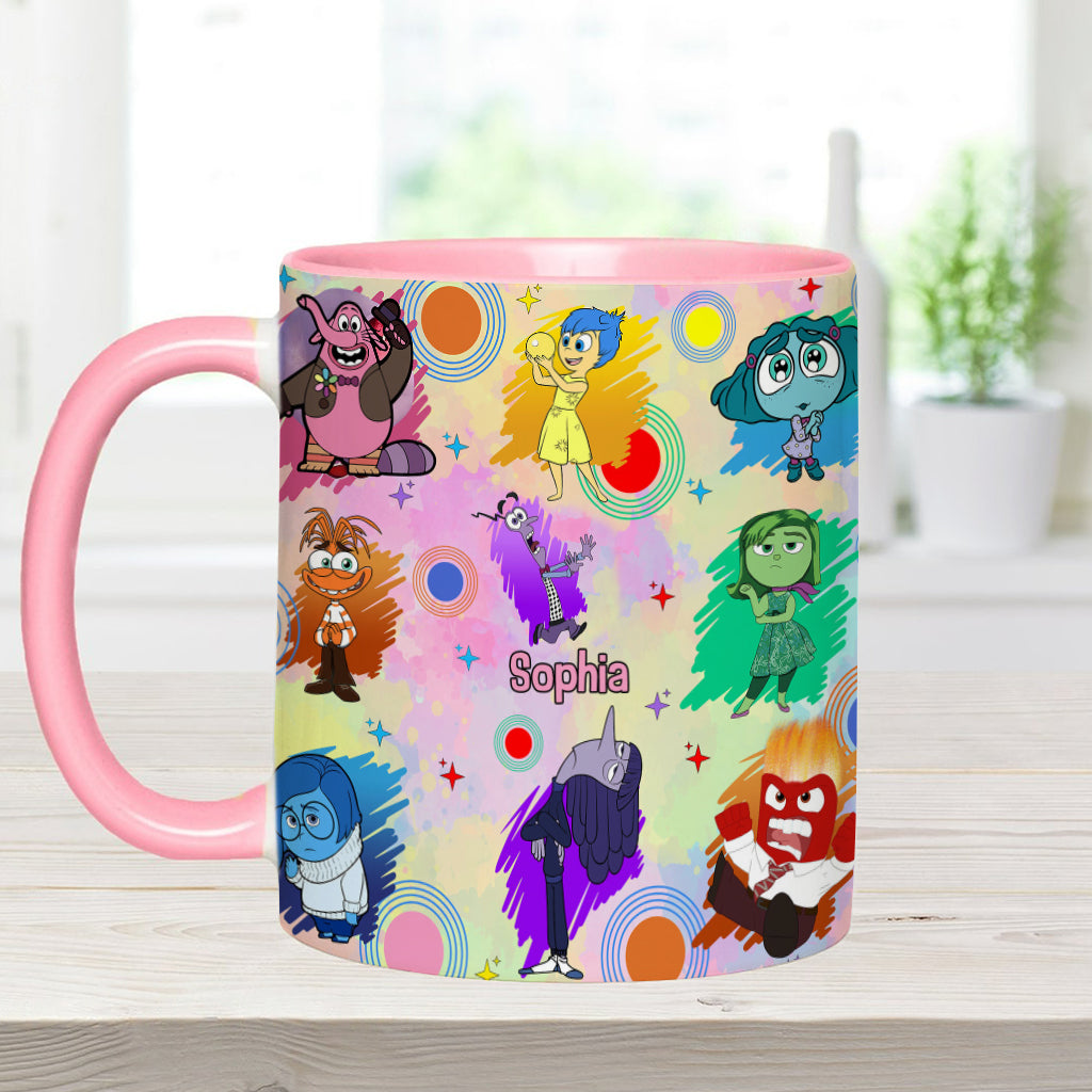 Personalized Accent Mug with Emotions Design Gift for Friends