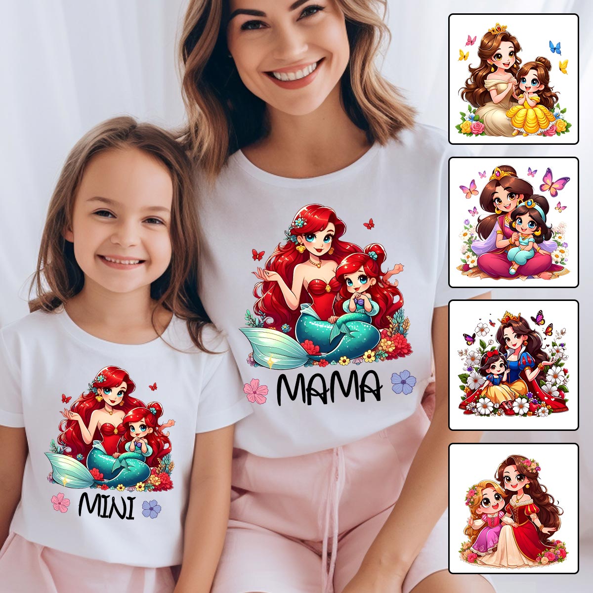 Personalized Mother Daughter Mouse T-Shirt & Hoodie Gift