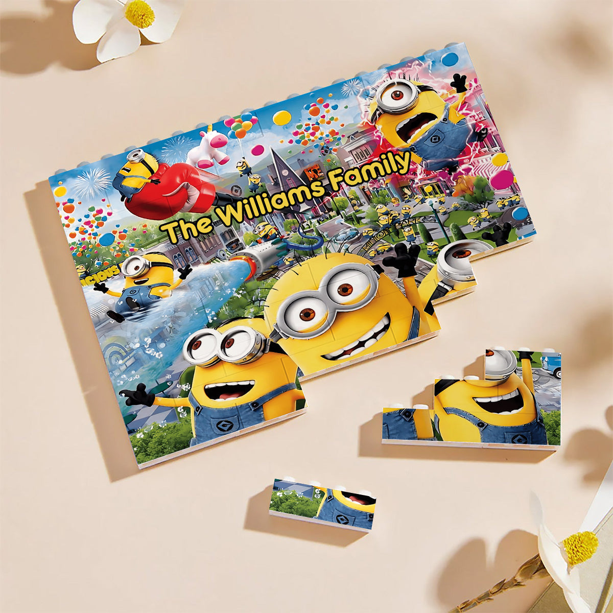 Customized Horizontal Rectangle Building Brick Blocks for Kids | Birthday, Graduation, Housewarming Gift