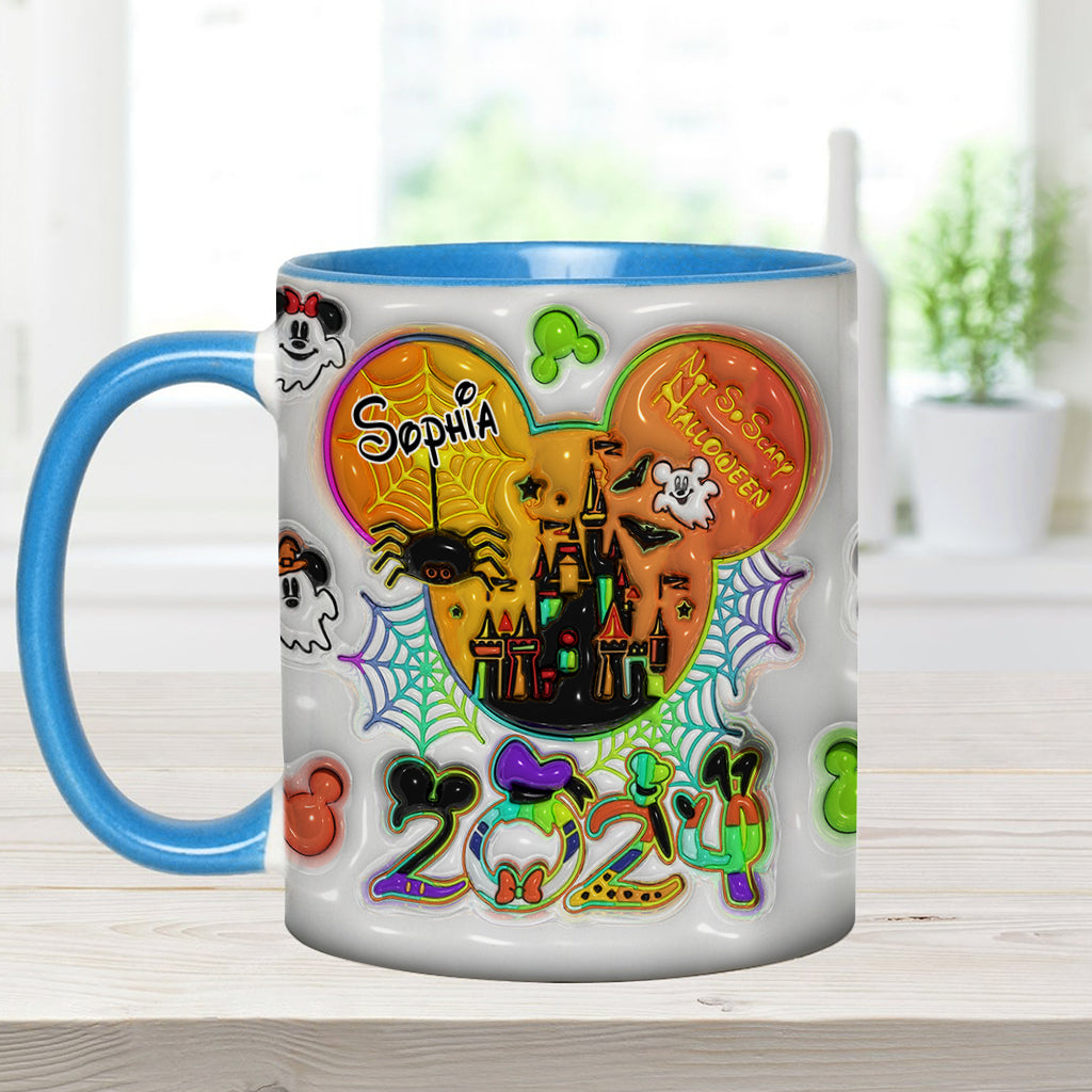 Personalized Halloween Mouse Accent Mug with Custom Name for Kids