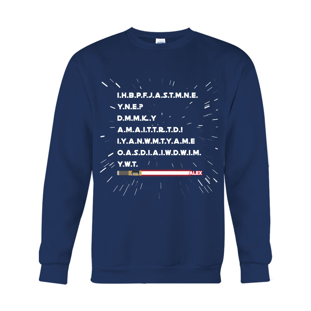 Personalized Star Wars Force T-shirt Hoodie Gift for Fans