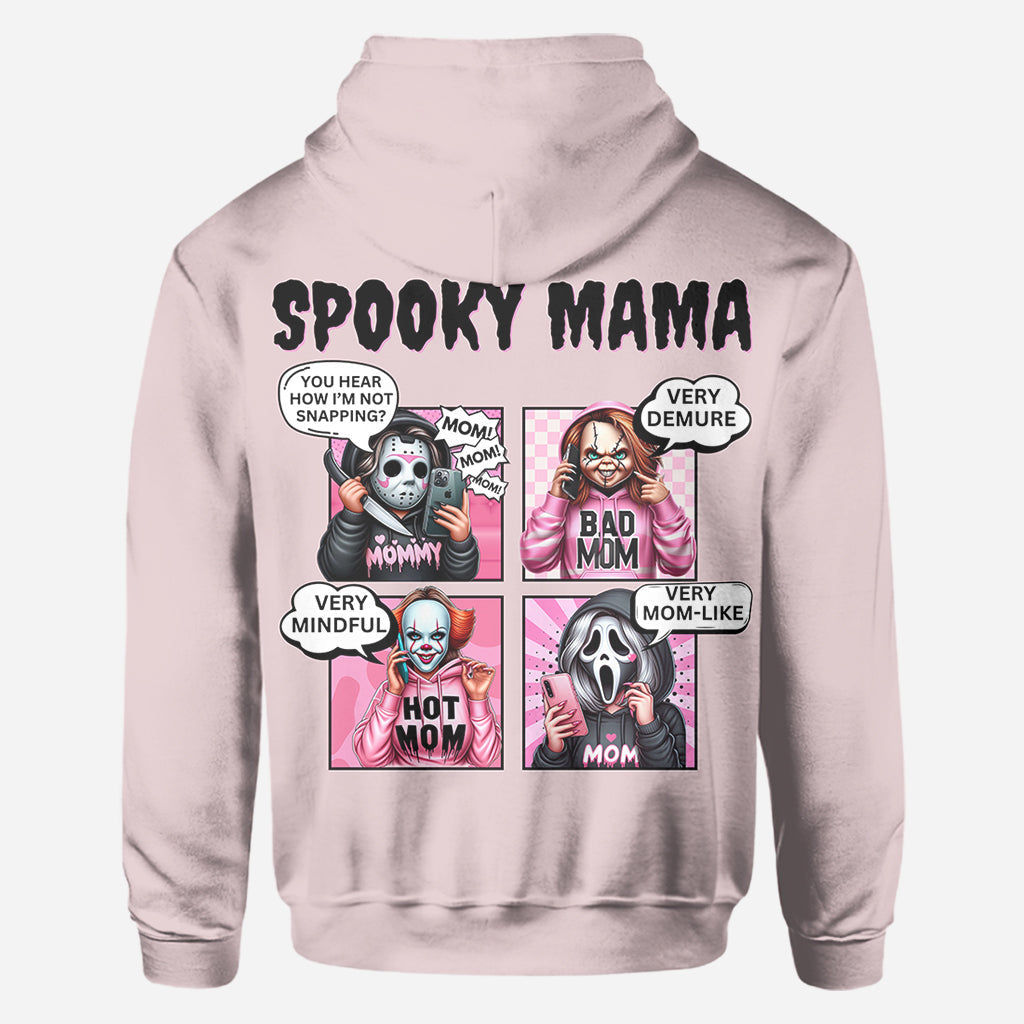 Personalized Spooky Mama All Over Shirt Custom Name Gift for Mom