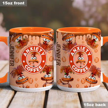 Load image into Gallery viewer, Personalized Accent Mug Custom Name Anxiety Coffee Gift
