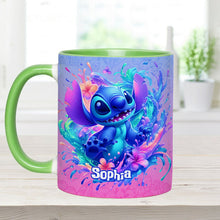 Load image into Gallery viewer, Personalized Ohana Accent Mug Custom Name Gift for Mom
