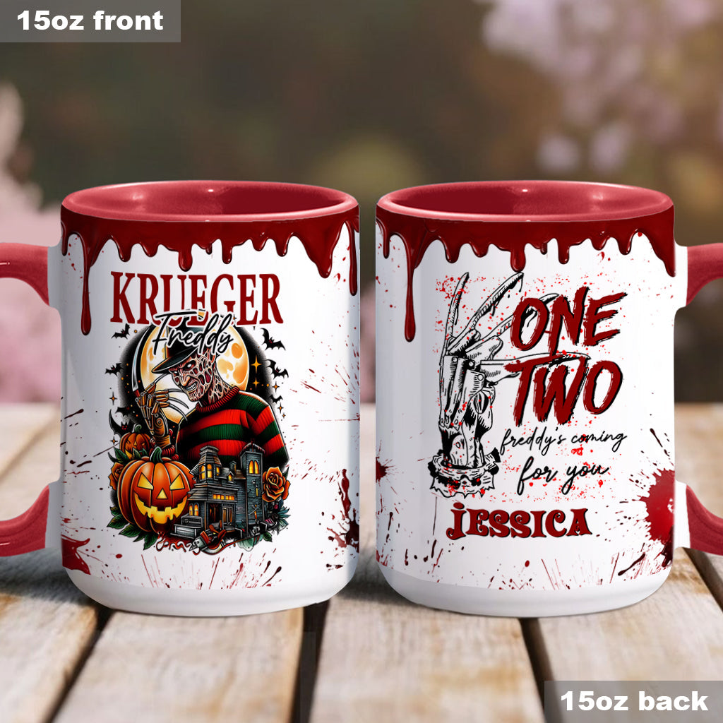 Personalized Horror Accent Mug Custom Name Gift for Fans