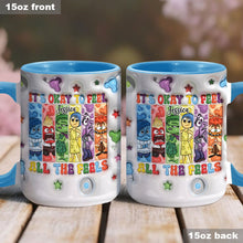 Load image into Gallery viewer, Personalized Accent Mug It's Okay To Feel All The Feels Gift for Birthday/Graduation
