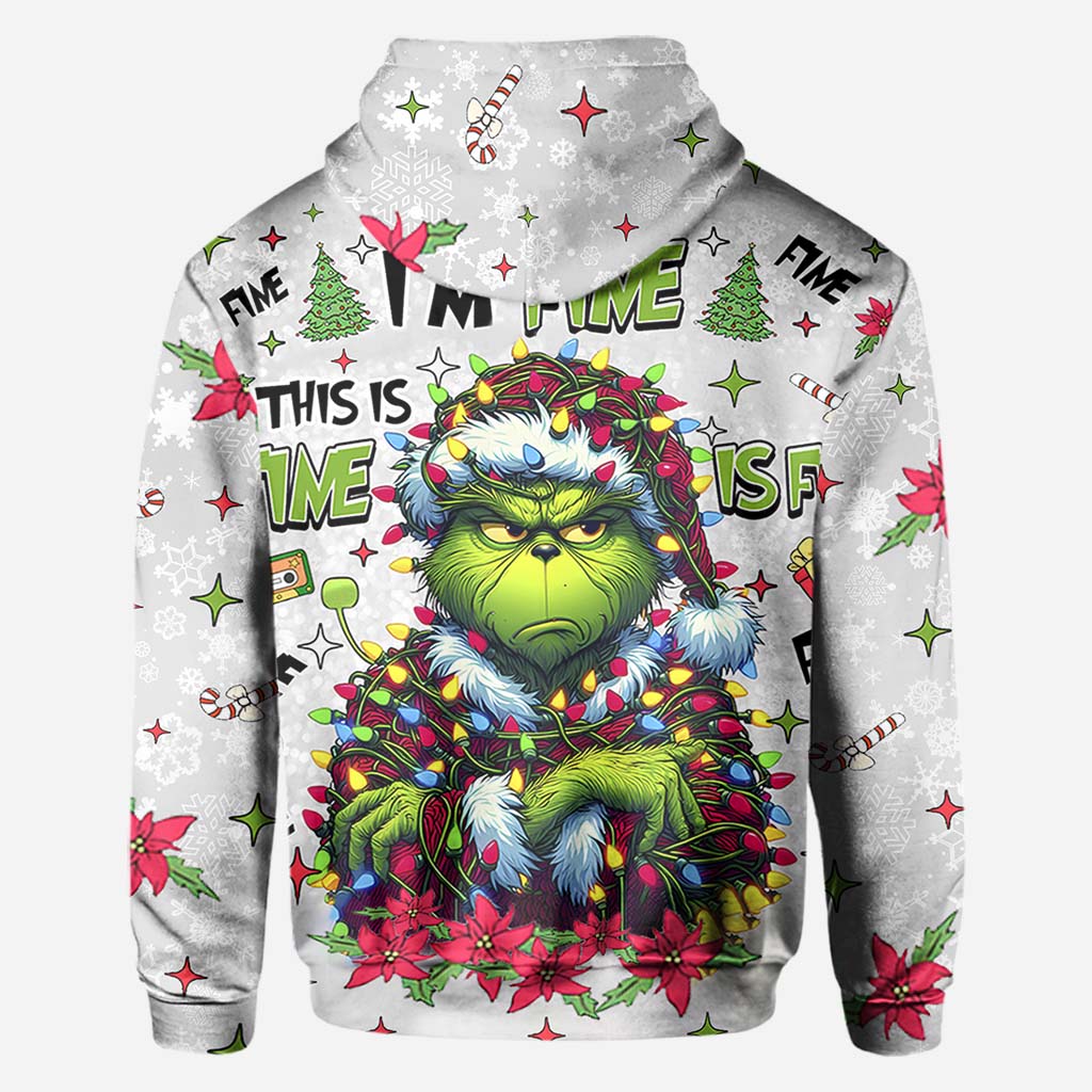 Personalized Christmas All Over Shirt Grinch Design Gift