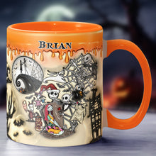 Load image into Gallery viewer, Personalized Halloween Accent Mug Custom Name Gift Idea
