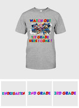 Load image into Gallery viewer, Personalized Kids T-Shirt with Watch Out Design for Back to School
