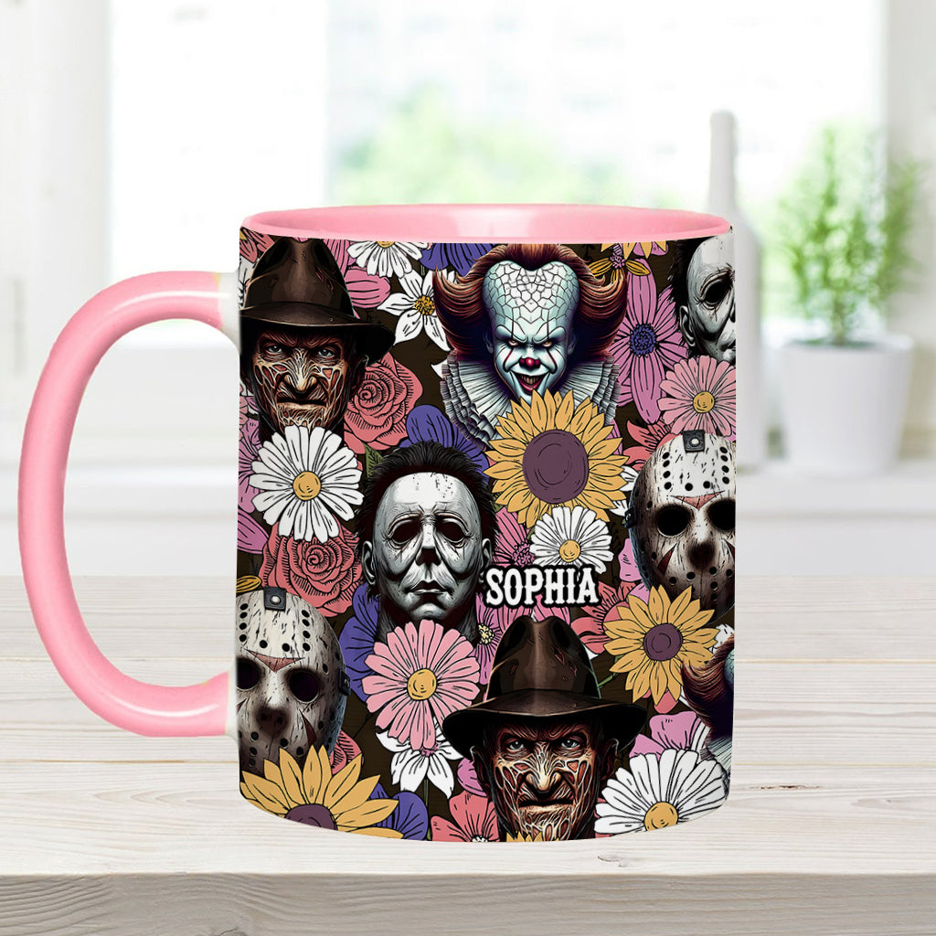 Personalized Horror Accent Mug with Custom Name for Fans
