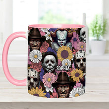 Load image into Gallery viewer, Personalized Horror Accent Mug with Custom Name for Fans
