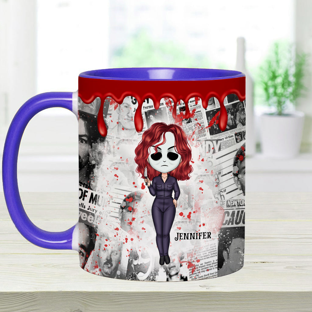 Personalized Accent Mug with Unique True Crime Design