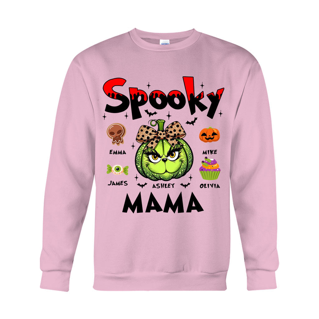 Personalized Spooky Mama T-shirt & Hoodie for Halloween Gift