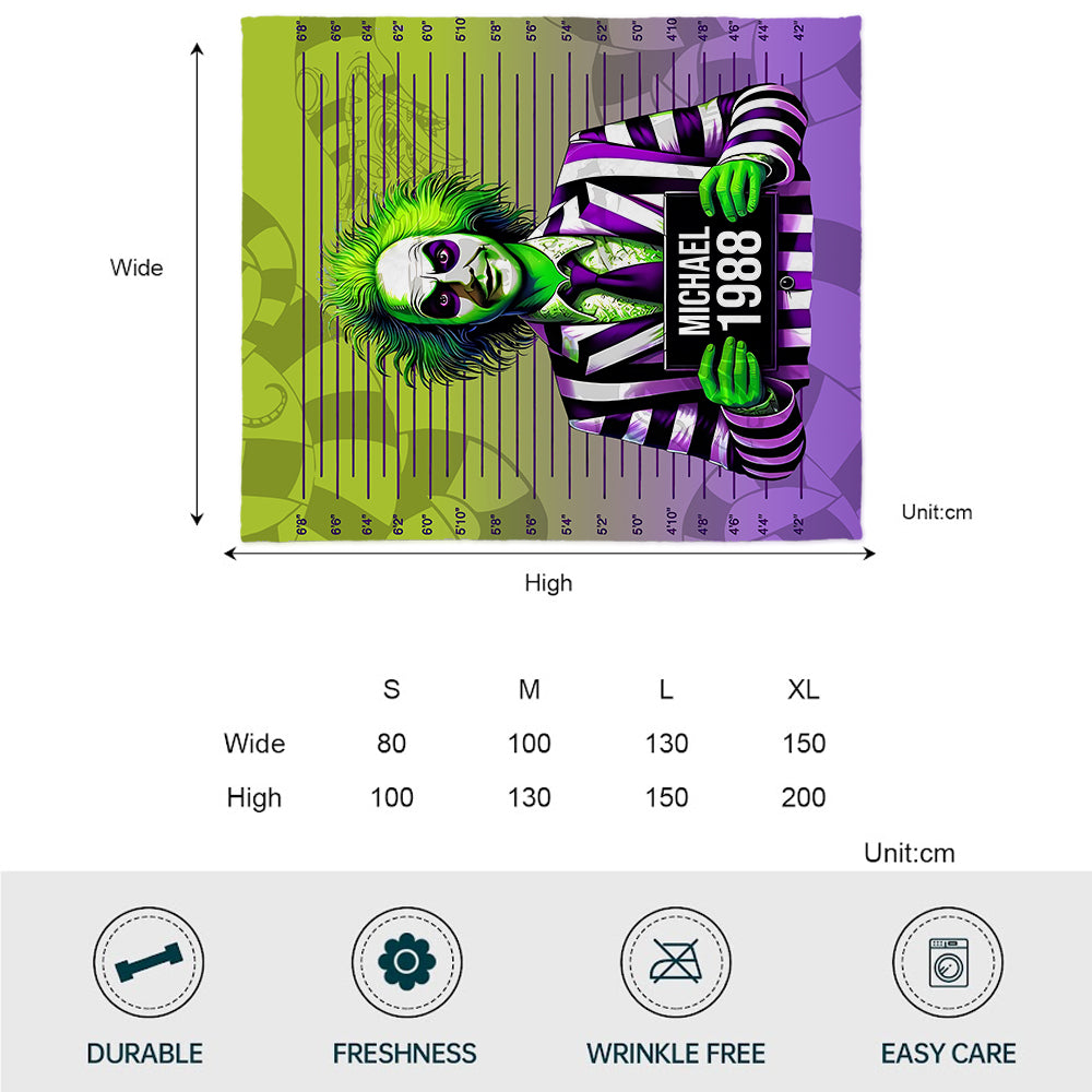 Funny Personalized Blanket with Mugshot Design for All Occasions