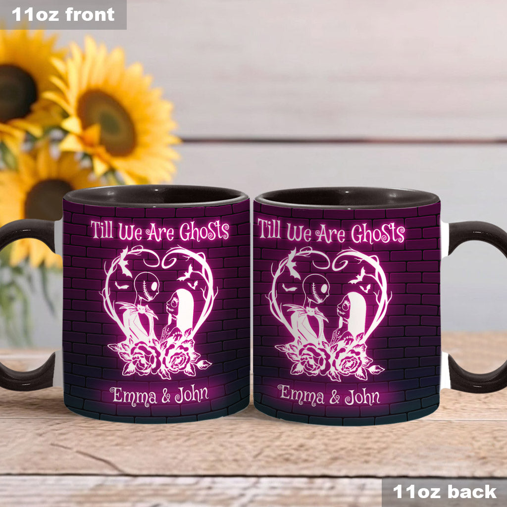 Personalized Nightmare Accent Mug for Couples - Till We Are Ghosts