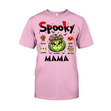 Load image into Gallery viewer, Personalized Spooky Mama T-shirt &amp; Hoodie for Halloween Gift
