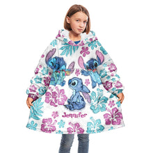 Load image into Gallery viewer, Personalized Ohana Blanket Hoodie Ultra-Soft Custom Gift for Kids
