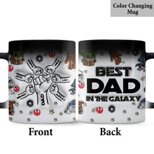 Load image into Gallery viewer, Personalized Best Dad in the Galaxy Mug Custom Names Gift
