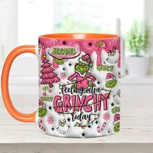 Load image into Gallery viewer, Personalized Grinch Accent Mug &amp; Coaster Gift for Christmas
