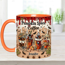 Load image into Gallery viewer, Personalized Pumpkin Spice Latte Accent Mug Custom Name Gift

