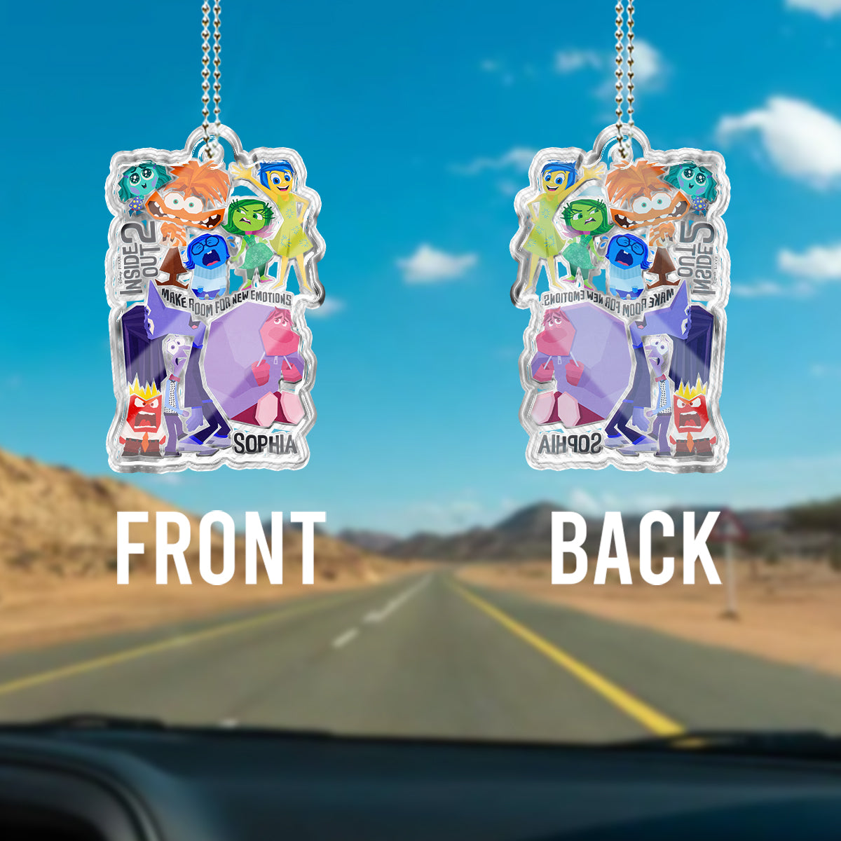 Personalized Acrylic Car Ornament Custom Name Gift for Kids